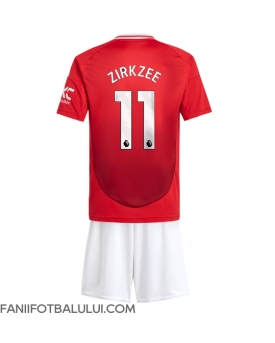 Manchester United Joshua Zirkzee #11 Echipament de Fotbal Replică 2024-25 Copii Acasa (+ Șorturi)